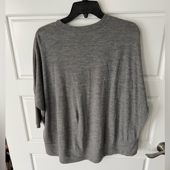 J. Crew Merino Wool Swing Sweater Gray - Size M - Picture 3 of 4